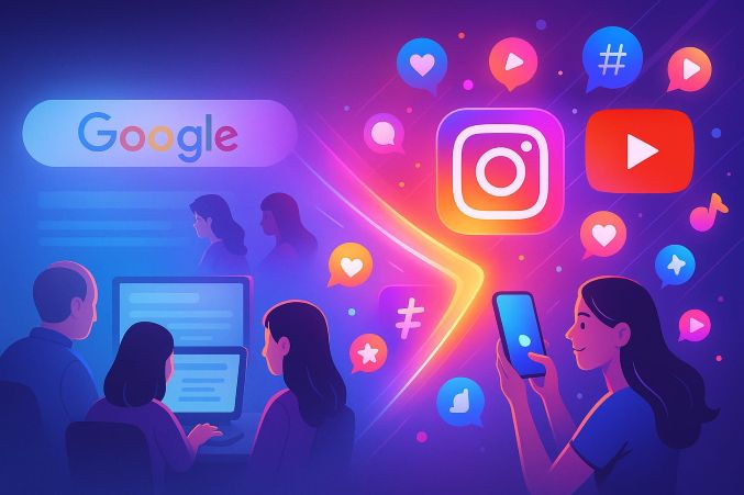 The Rise of Social Search: How Instagram and YouTube Are Taking Over for Google in 2025
